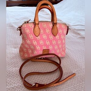 Dooney & Bourke Pink Monogram Charli Satchel